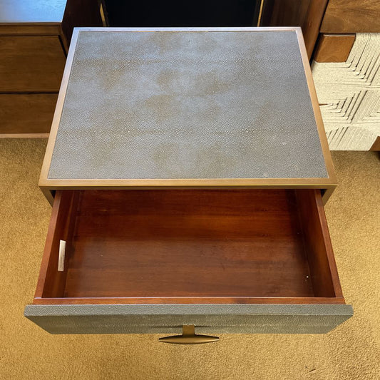 Four Hands Faux Shagreen 1 Drawer Nightstand