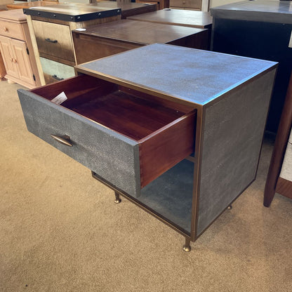 Four Hands Faux Shagreen 1 Drawer Nightstand