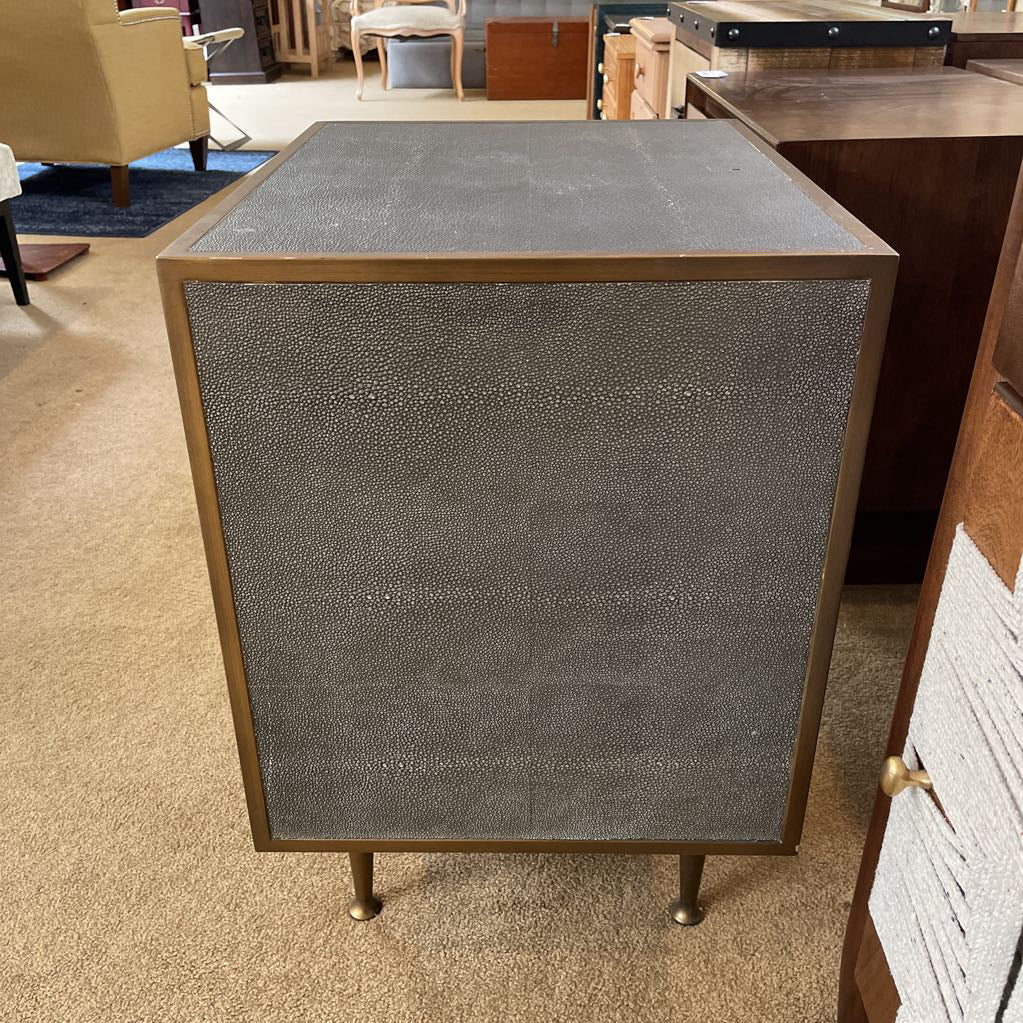 Four Hands Faux Shagreen 1 Drawer Nightstand