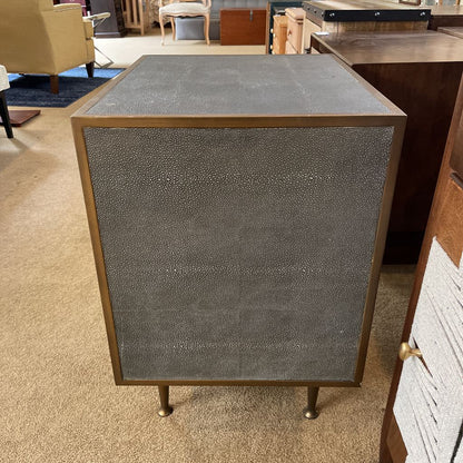 Four Hands Faux Shagreen 1 Drawer Nightstand