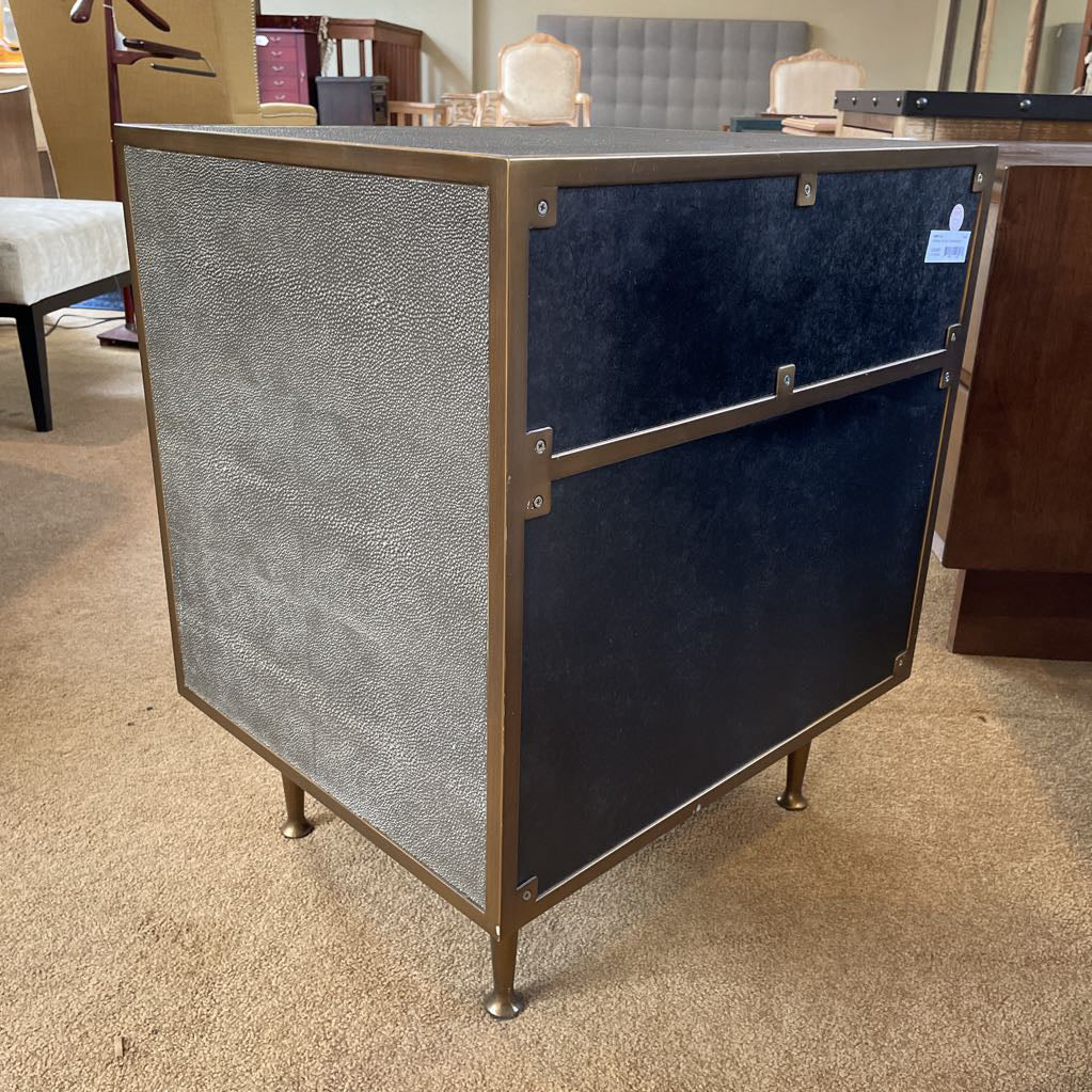 Four Hands Faux Shagreen 1 Drawer Nightstand