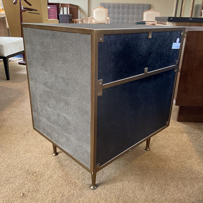 Four Hands Faux Shagreen 1 Drawer Nightstand