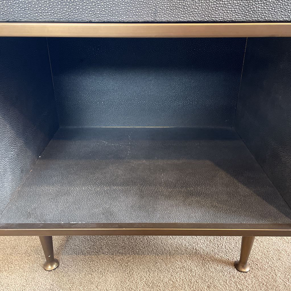 Four Hands Faux Shagreen 1 Drawer Nightstand