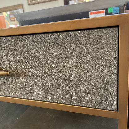 Four Hands Faux Shagreen 1 Drawer Nightstand