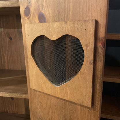Two Door Heart Vent Pie Chest C CABINETS