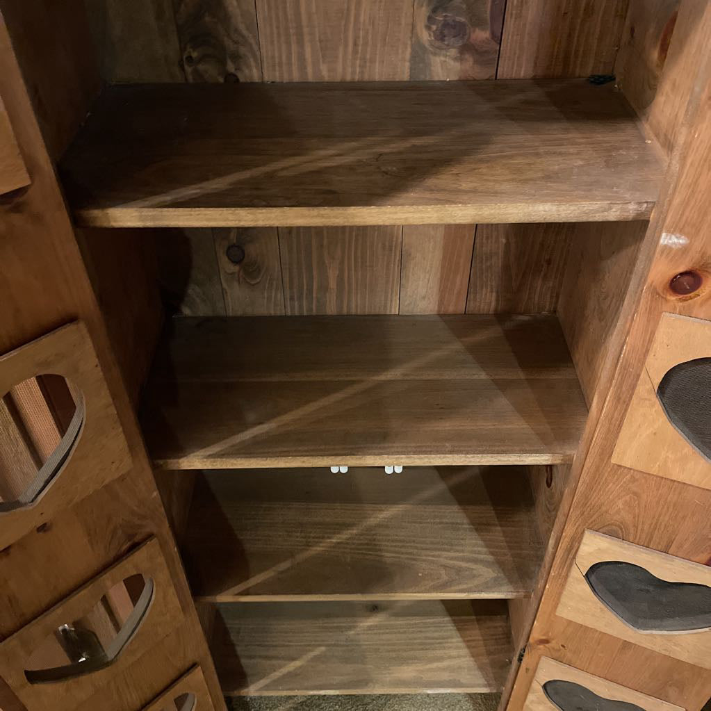 Two Door Heart Vent Pie Chest C CABINETS