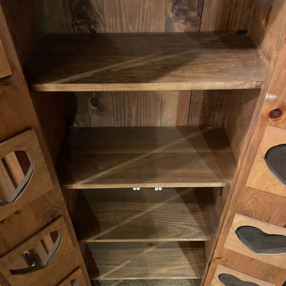 Two Door Heart Vent Pie Chest C CABINETS