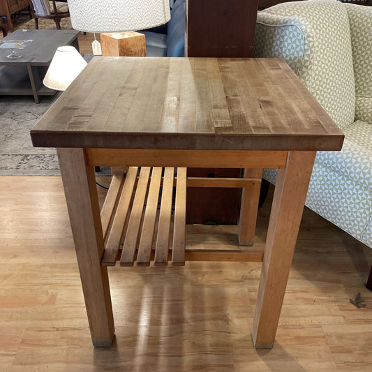 Square Butchers Block Table