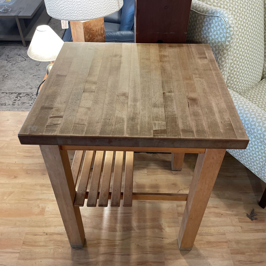 Square Butchers Block Table