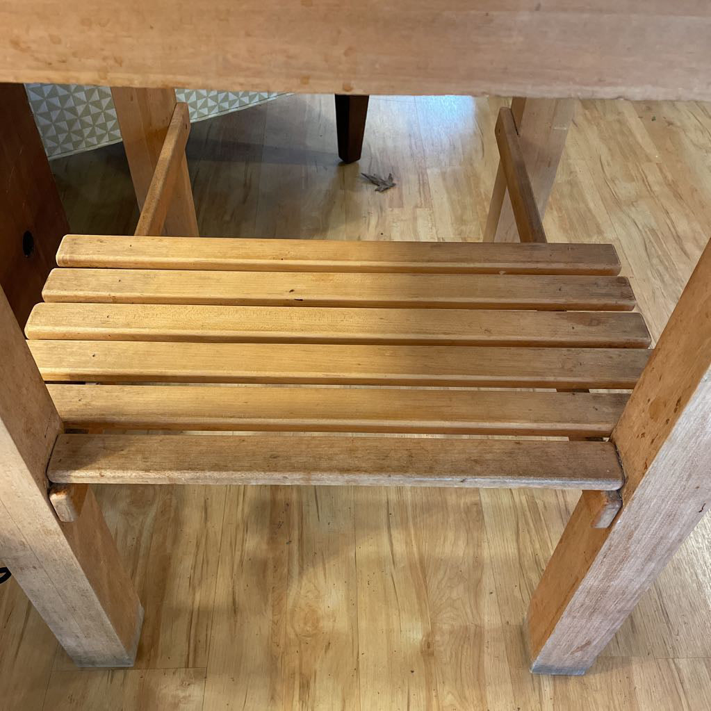 Square Butchers Block Table