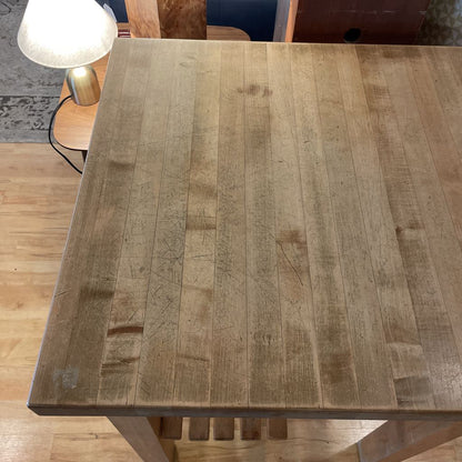 Square Butchers Block Table