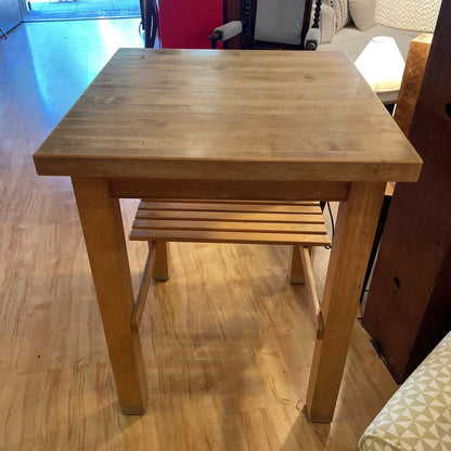 Square Butchers Block Table
