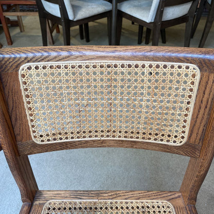 Oak Arm Chair w/Caining