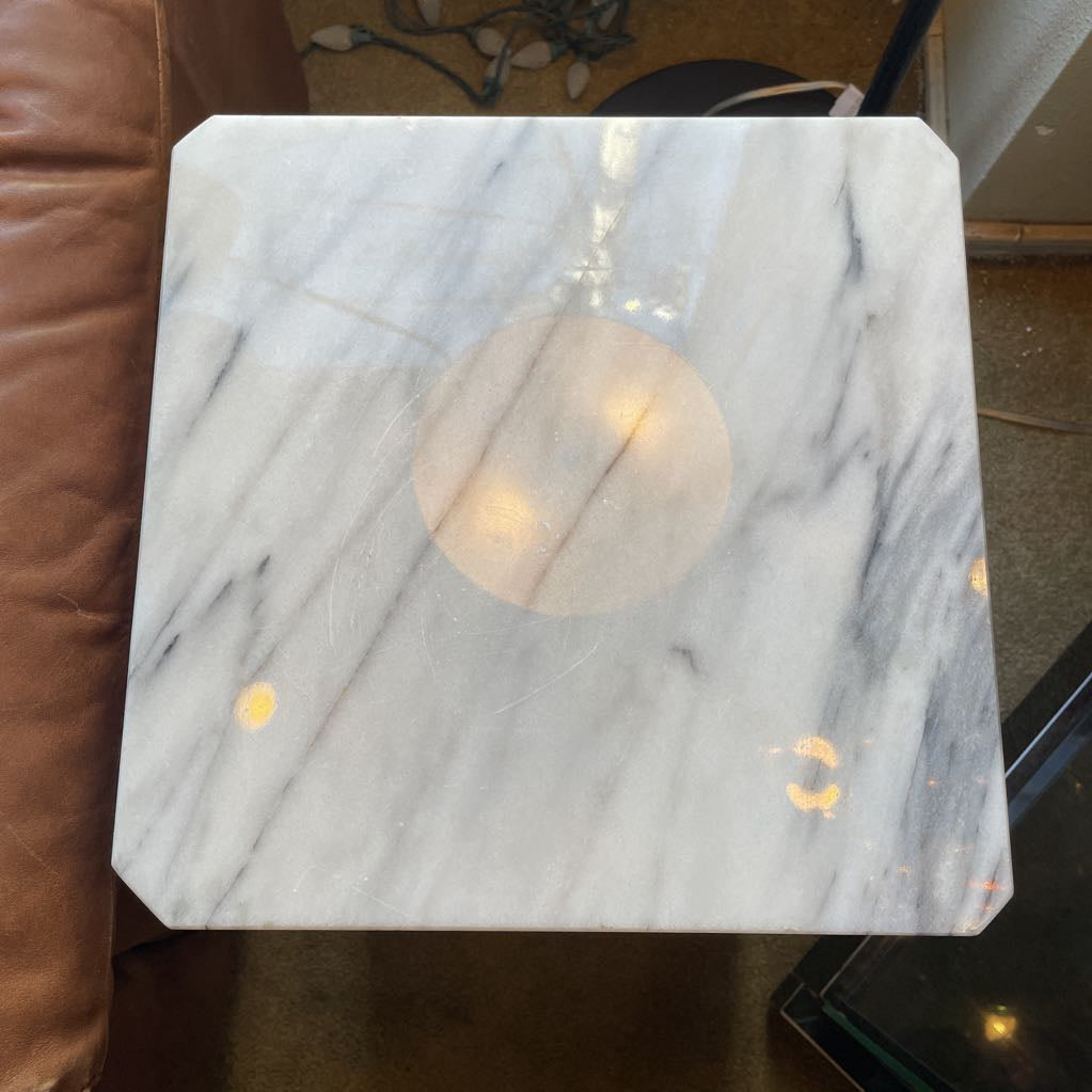 Marble Plinth Safe End Tables C SIDE TABLES