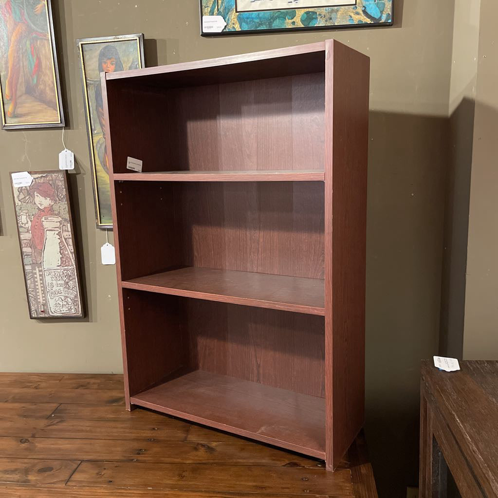 Faux Wood Small Low Bookcase
