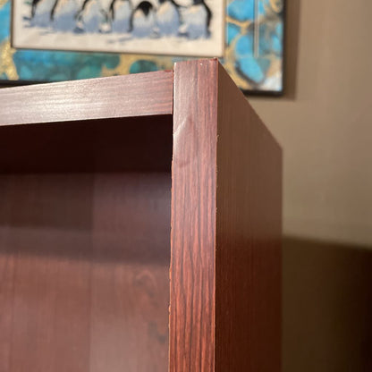 Faux Wood Small Low Bookcase