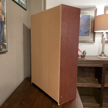Faux Wood Small Low Bookcase