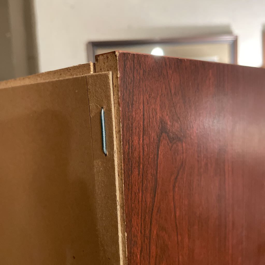 Faux Wood Small Low Bookcase