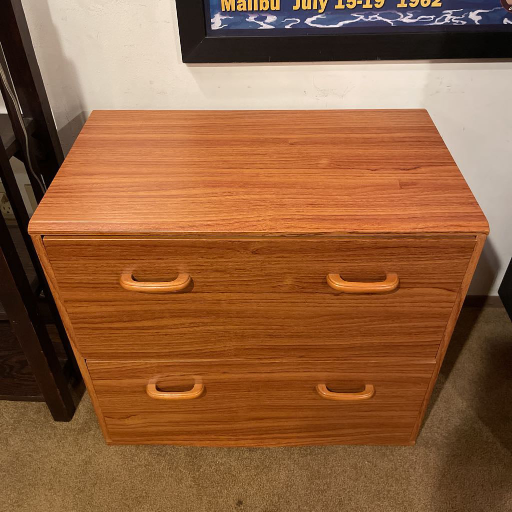 Faux Wood 2 Drawer File Cabinet C CABINETS