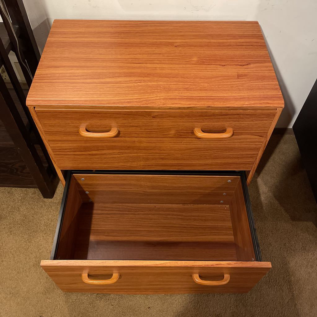 Faux Wood 2 Drawer File Cabinet C CABINETS