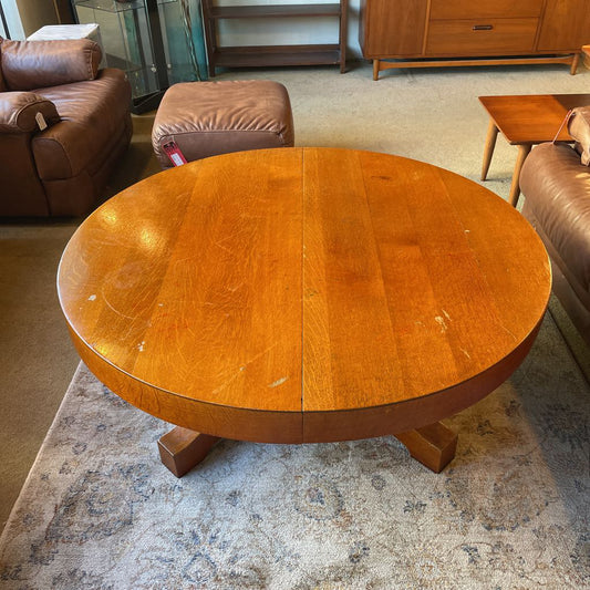 Round Oak Expanding Coffee Table C COFFEE TABLES