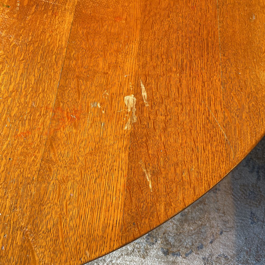 Round Oak Expanding Coffee Table C COFFEE TABLES