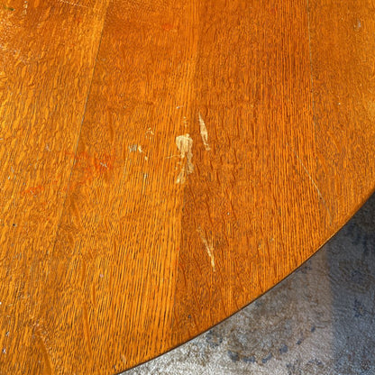 Round Oak Expanding Coffee Table C COFFEE TABLES