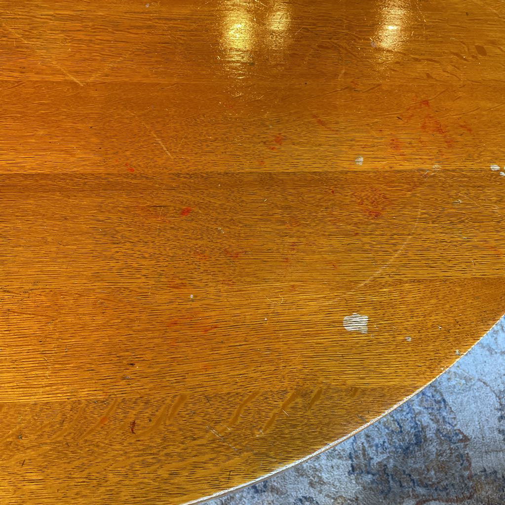 Round Oak Expanding Coffee Table C COFFEE TABLES