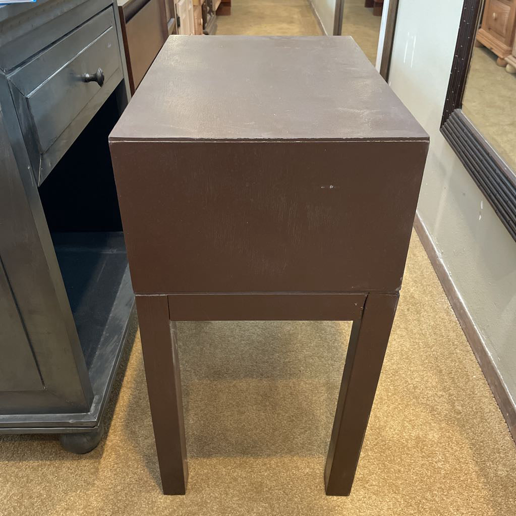 Modern Geometric One Drawer Nightstand