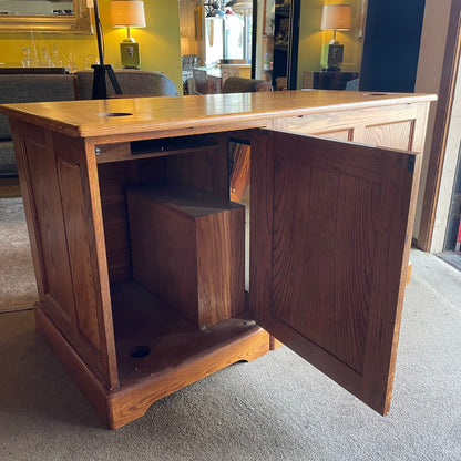 Large Oak Corner Desk