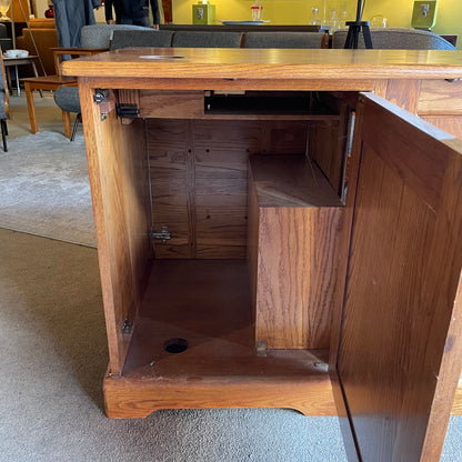 Large Oak Corner Desk