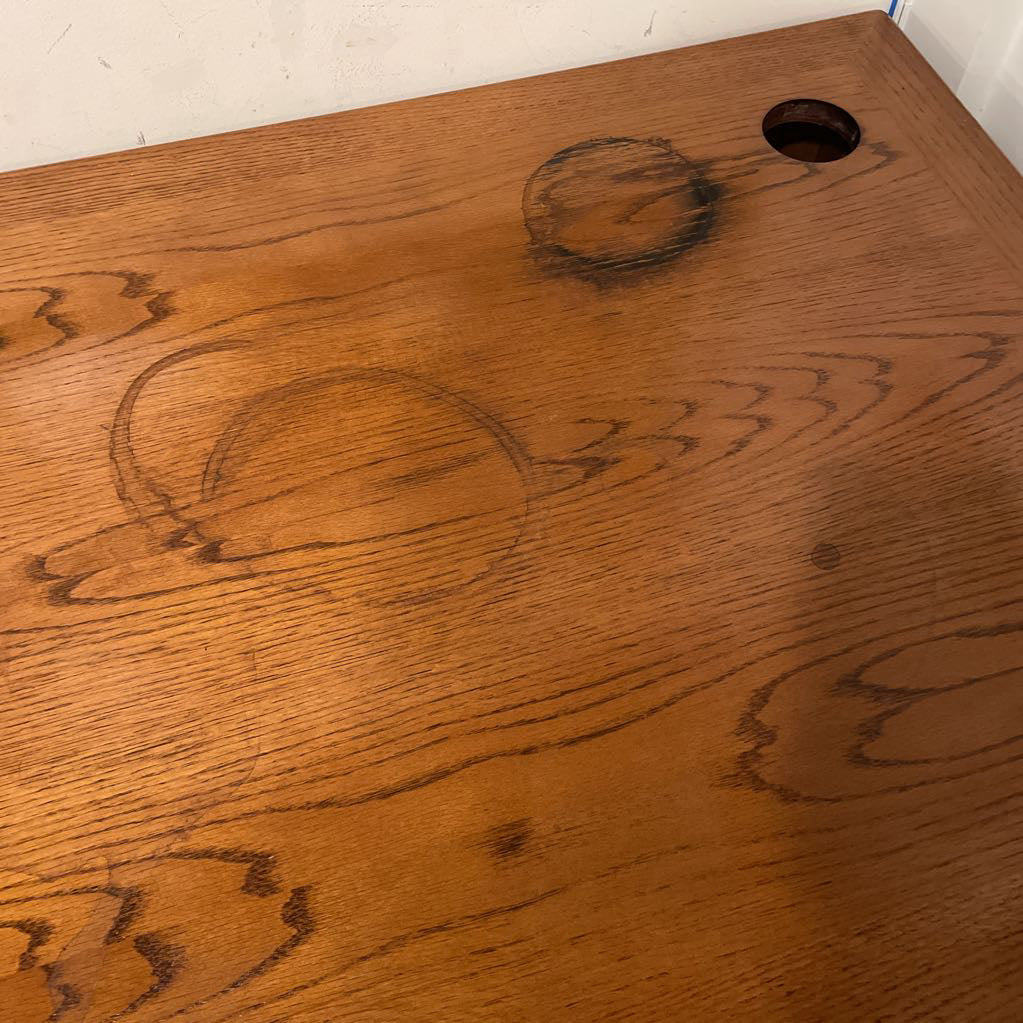Large Oak Corner Desk
