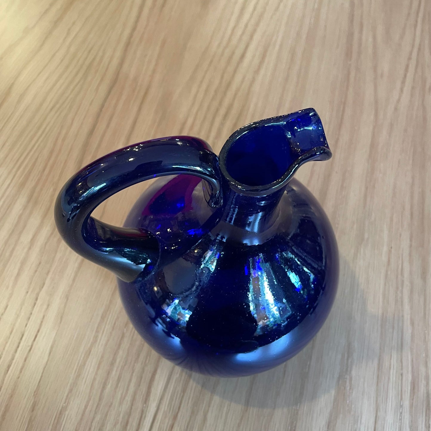 Deep Blue Decanter w/Swirl Design (Set of 5)