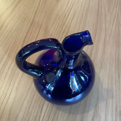 Deep Blue Decanter w/Swirl Design (Set of 5)