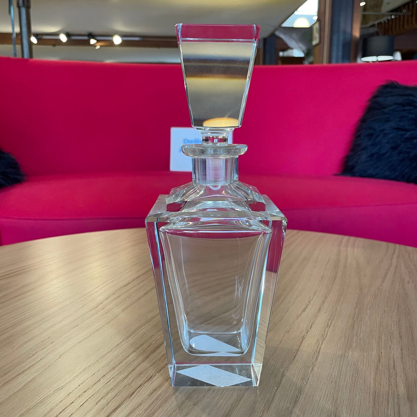 Square Blocky Crystal Decanter