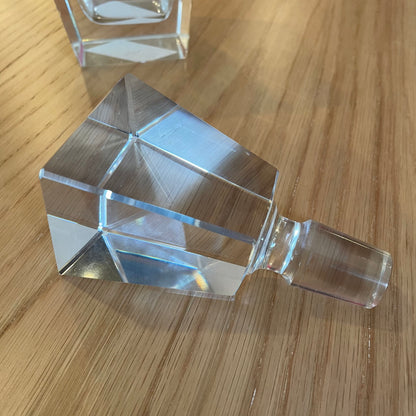 Square Blocky Crystal Decanter