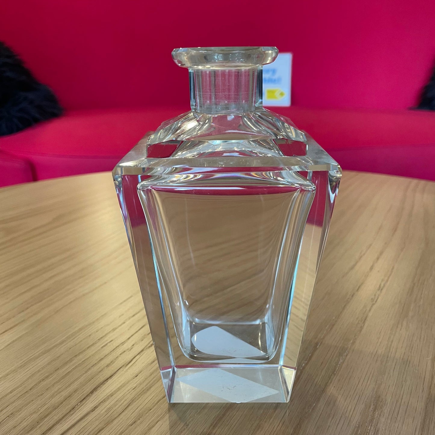 Square Blocky Crystal Decanter