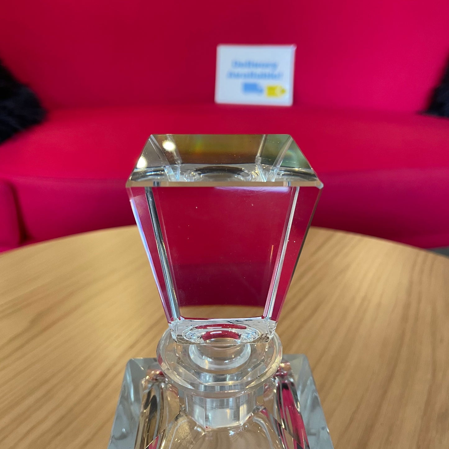 Square Blocky Crystal Decanter