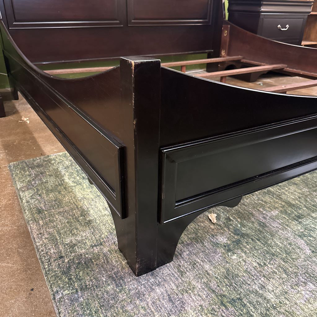 Dark Wood King Size Bedframe