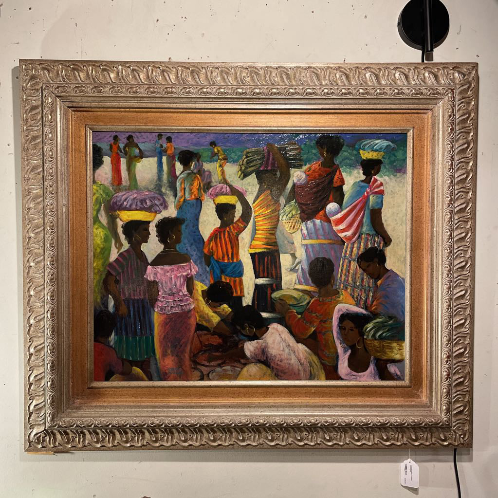 Framed Ladies of Jamaica Painting