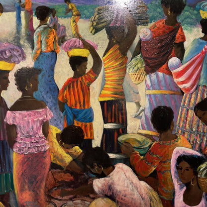 Framed Ladies of Jamaica Painting