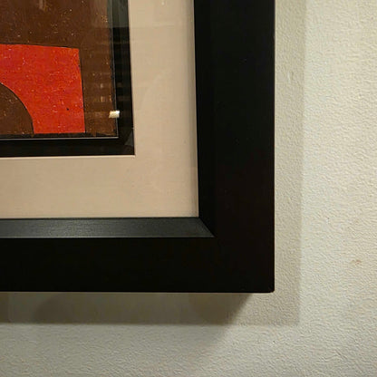 Framed Square Colorful Shapes Art