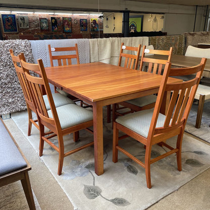 Amana Cherry Expanding Dining Table and Chairs SET C DINING TABLES