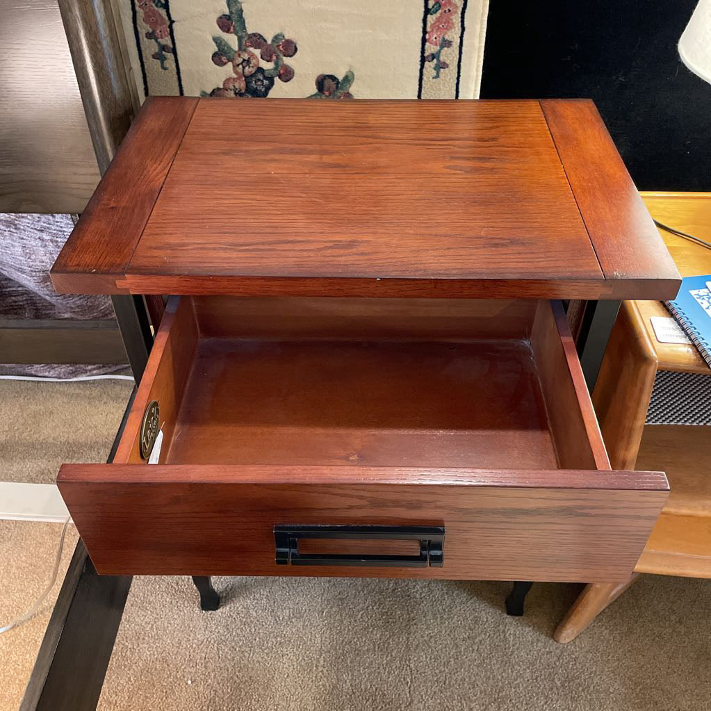 Craftsman Industrial 1 Drawer Nightstand