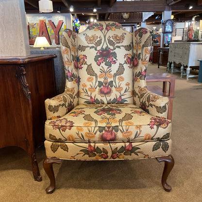 Drexel Floral Patterned Arm Chair