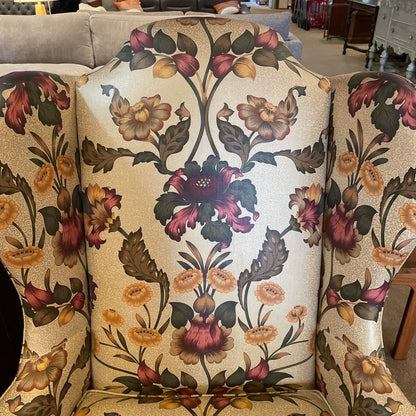 Drexel Floral Patterned Arm Chair