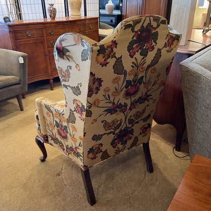 Drexel Floral Patterned Arm Chair