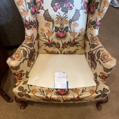 Drexel Floral Patterned Arm Chair