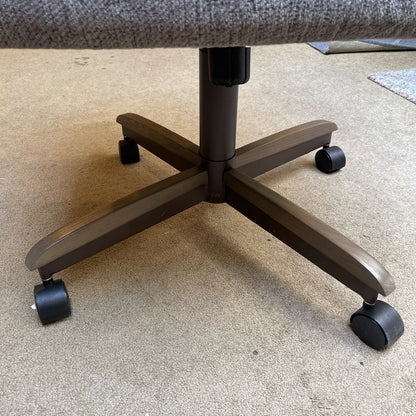 Grey Dining Chair on Wheels