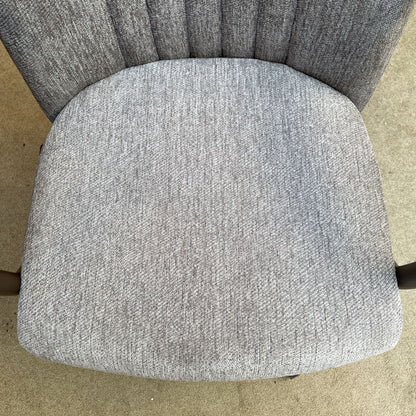 Grey Dining Chair on Wheels